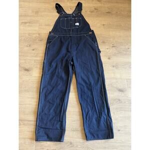 Vtg Sears Tradewear Mens Bib Overalls Size 40 X 32 Denim UNION MADE USA Workwear
